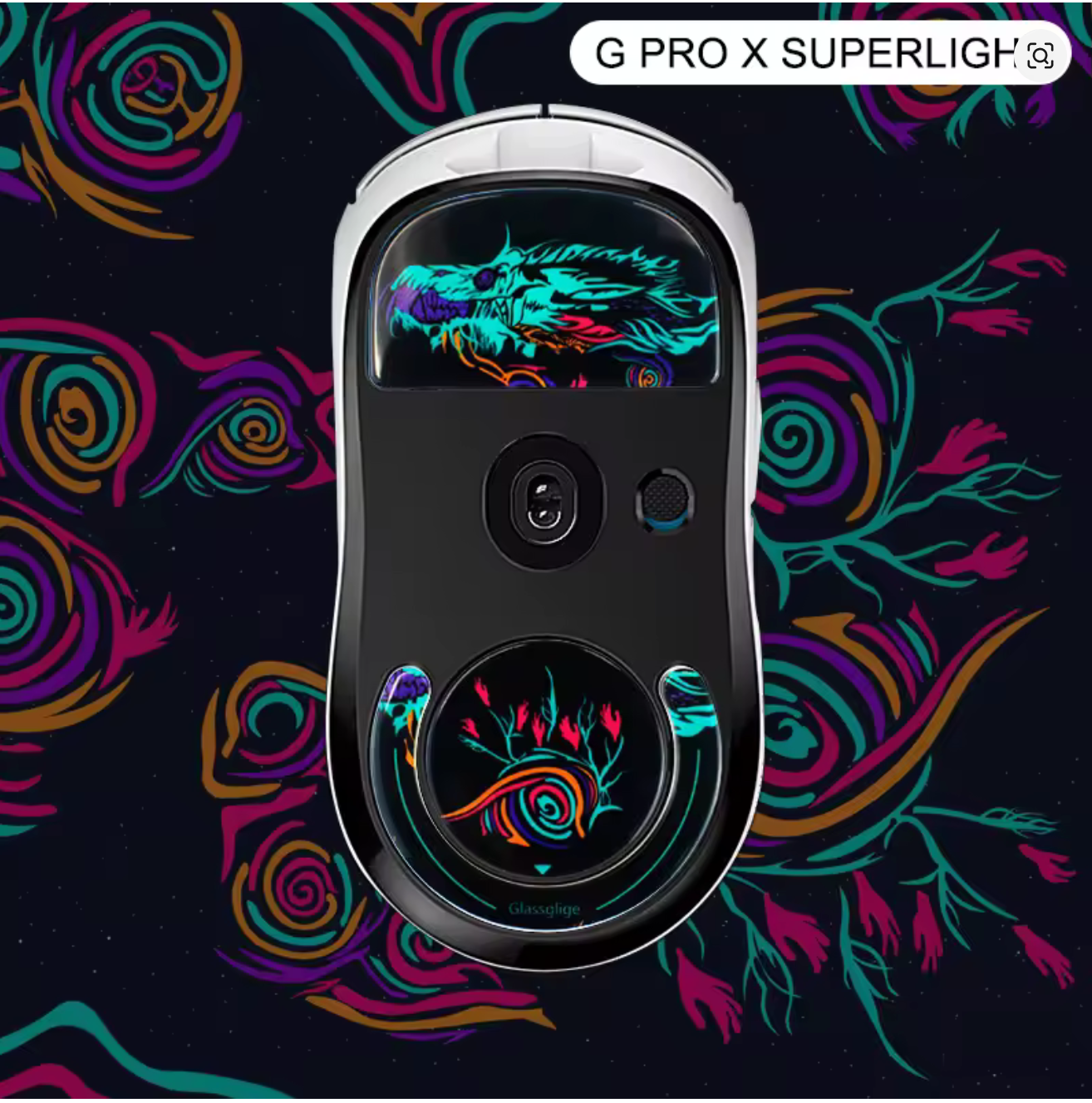 Logitech GX Pro Superlight 1 glass slides