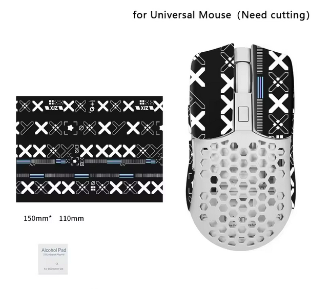 Anti-slip, sweat-resistant sticker for all mice, universal